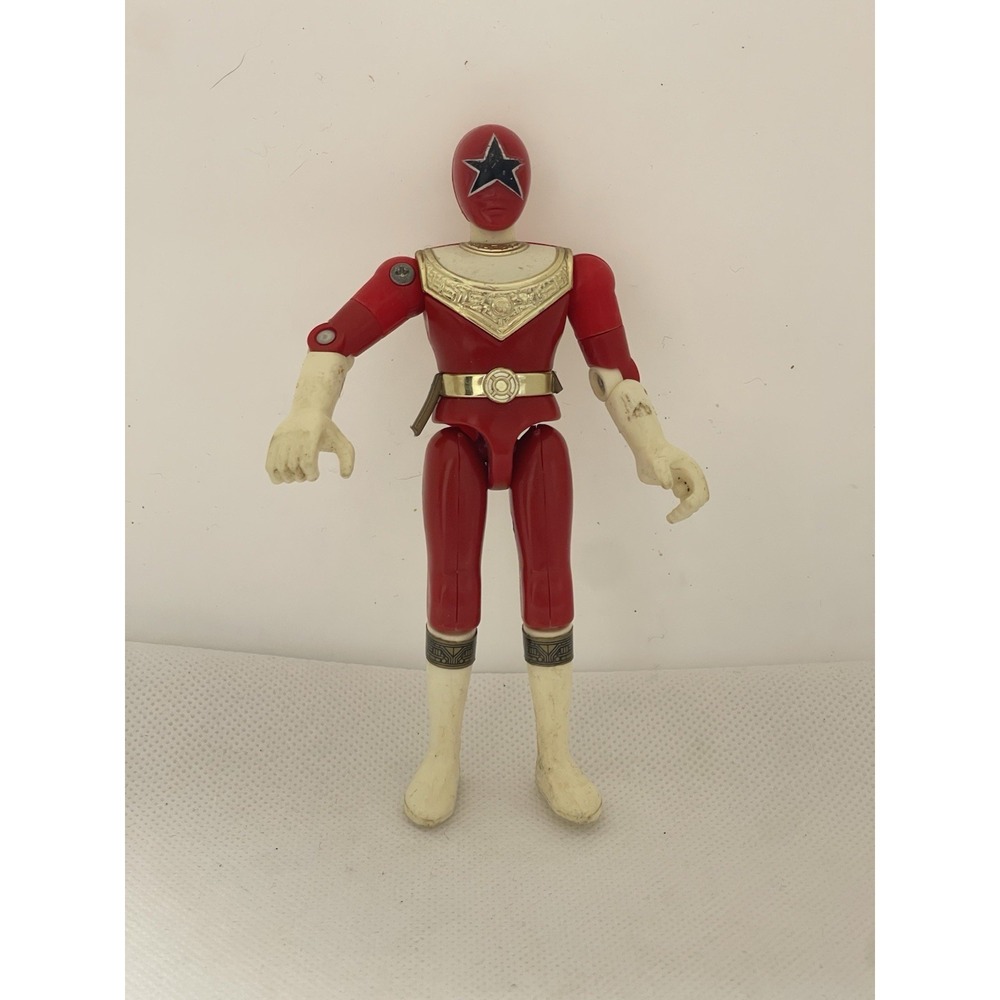 Power Rangers Zeo Red Jet Cycle Figure 4 Inch Battle Bike Rider Collectible